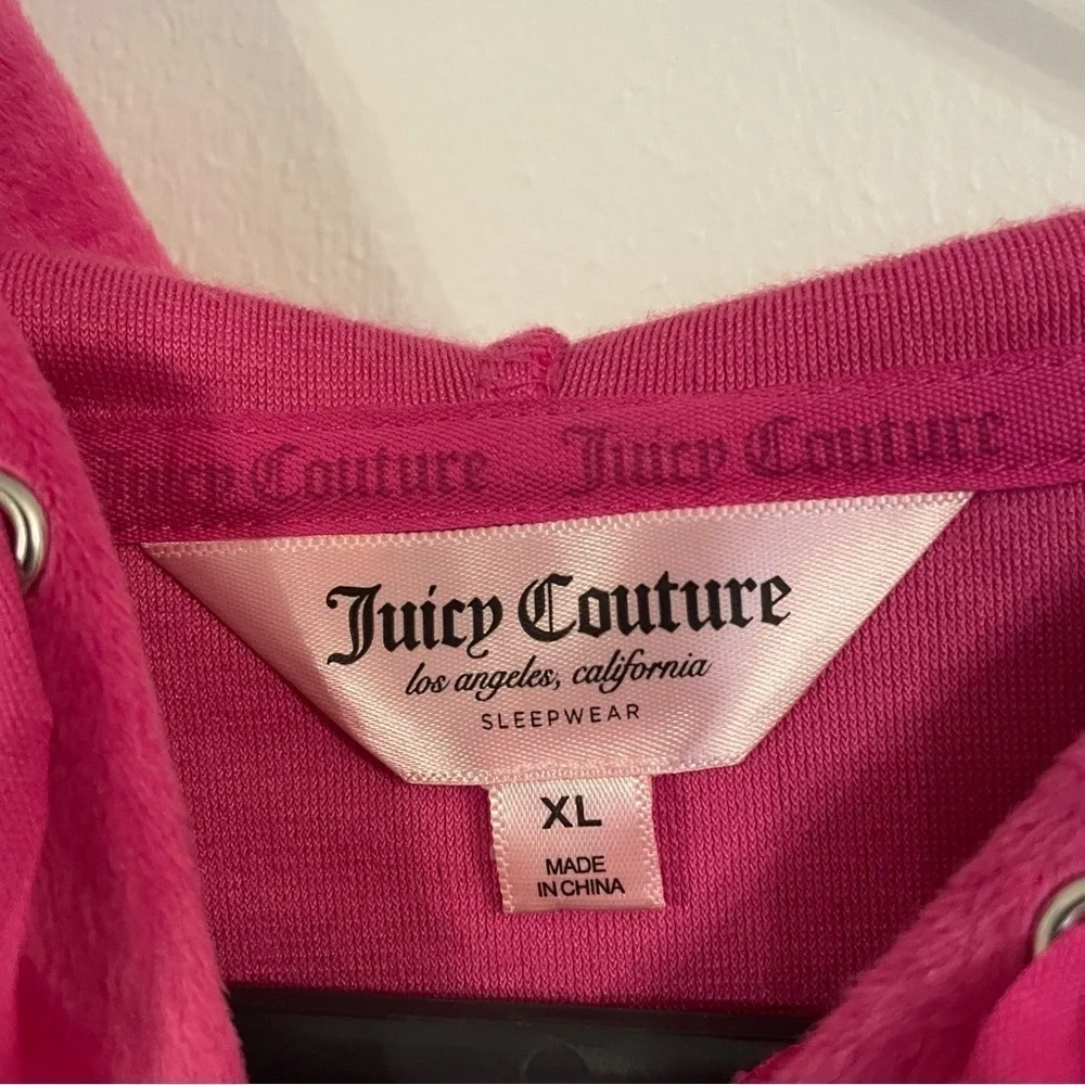 Juicy Couture cropped longe‎ sleeve hoodie size XL - Picture 5 of 7